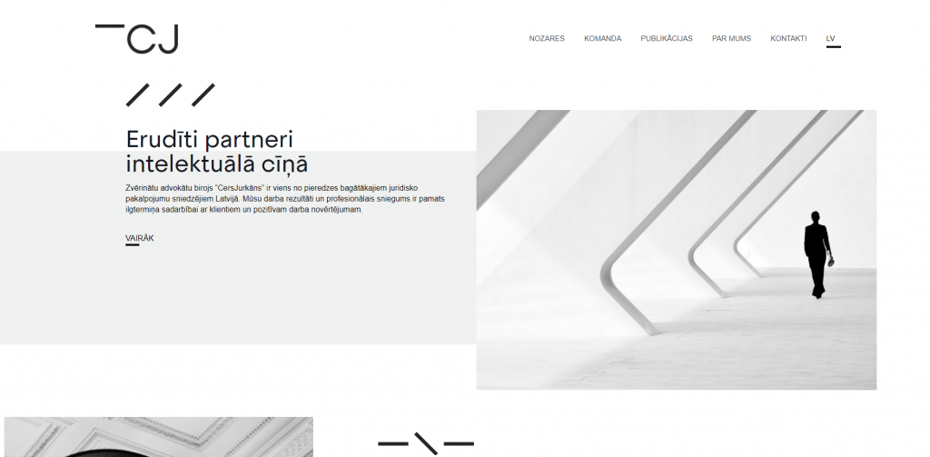 O. Cers un J. Jurkāns - Advokātu birojs mājaslapas izstrādes projekts Latvijā