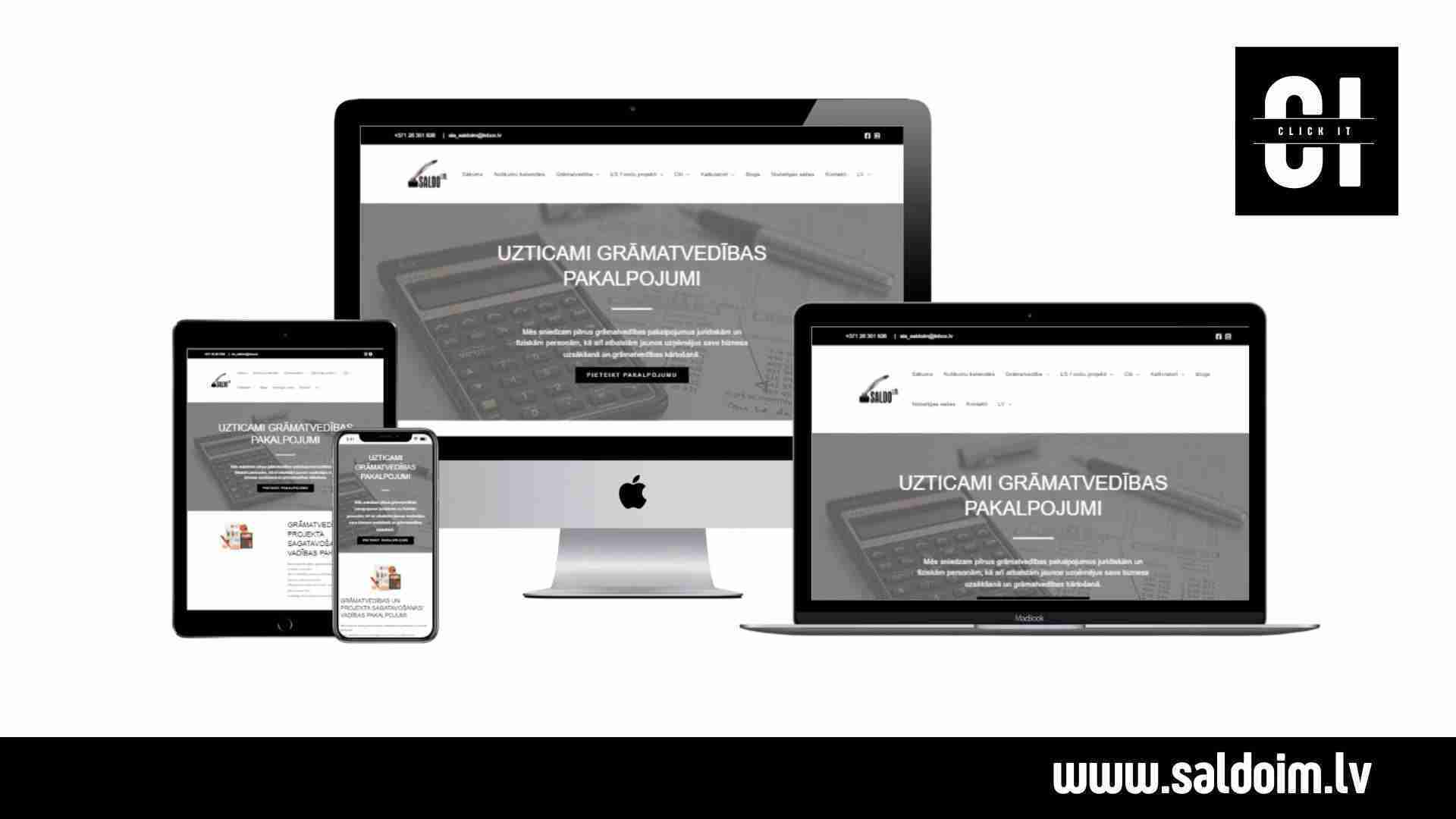 Saldo I.M. - Grāmatvedības pakalpojumi mājaslapas izstrādes projekts Latvijā