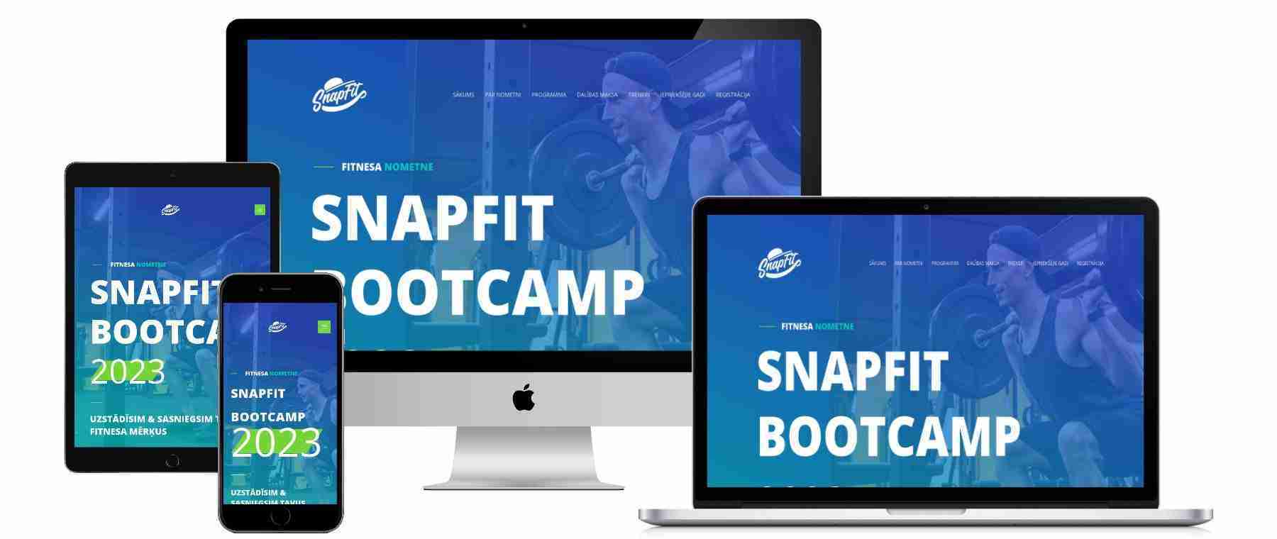 SnapFit - Sporta pasākums mājaslapas izstrādes projekts Latvijā