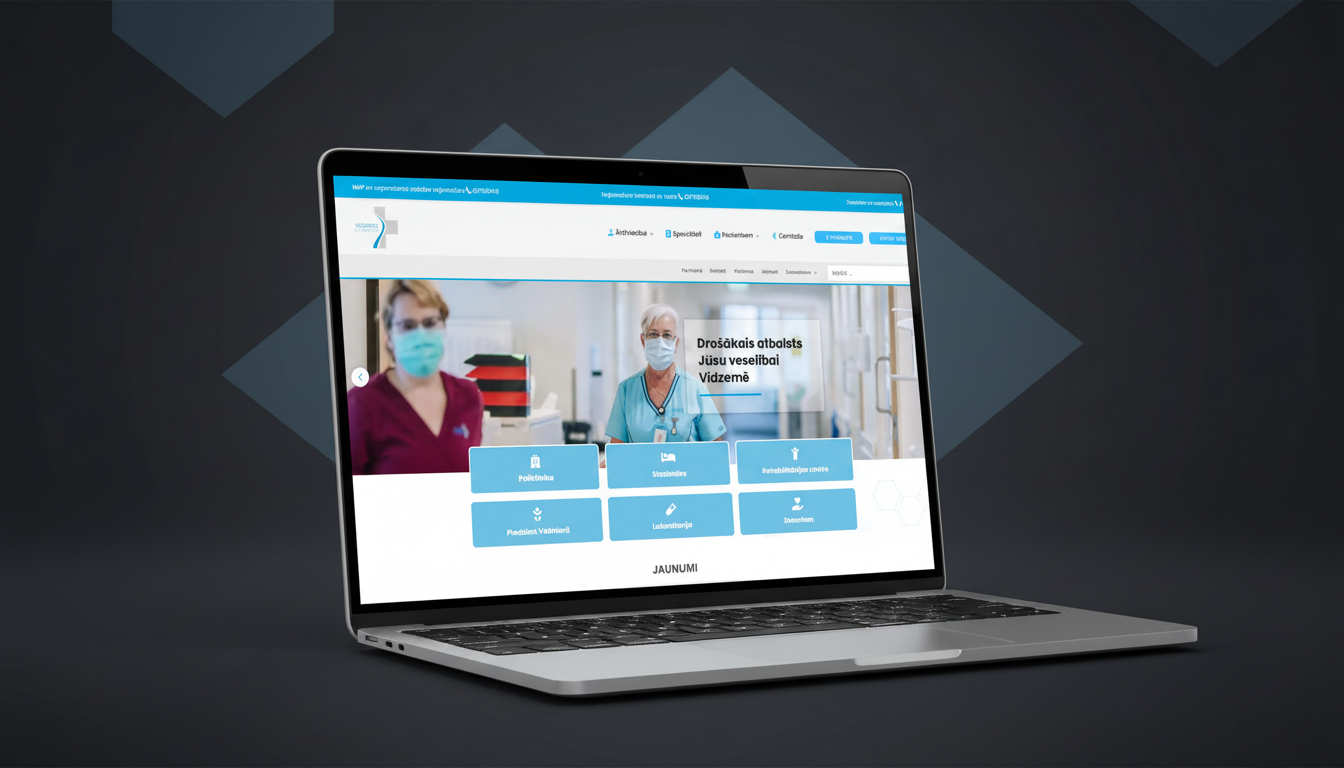 Vidzemes slimnīca - Veselības aprūpe mājaslapas izstrādes projekts Latvijā